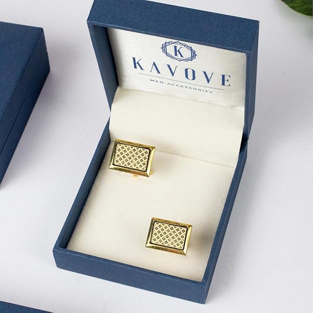 Golden & Silver Cufflinks For Men