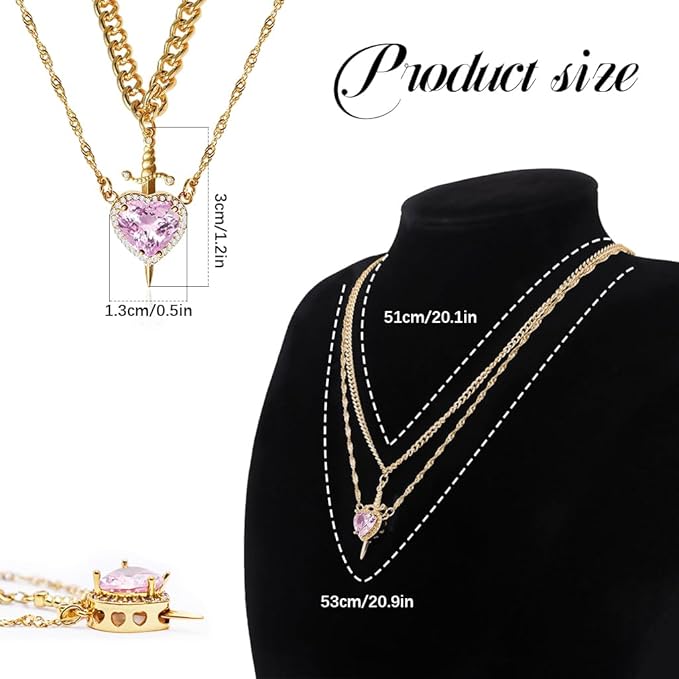 Heart & Sword Matching Pendant