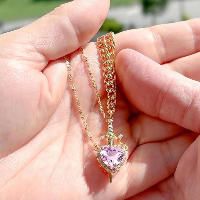 Heart & Sword Matching Pendant