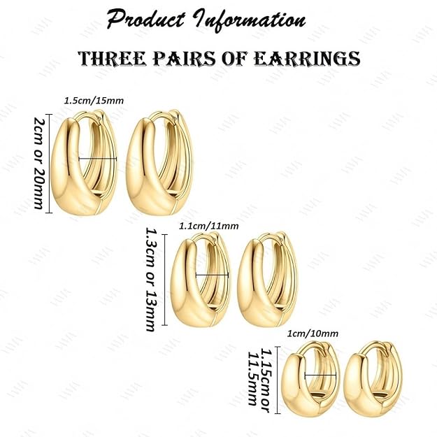 Hoop Earrings Set