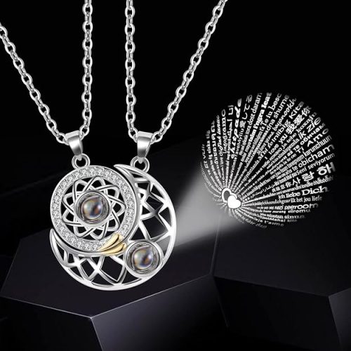 Shining Sun and Moon Pendant